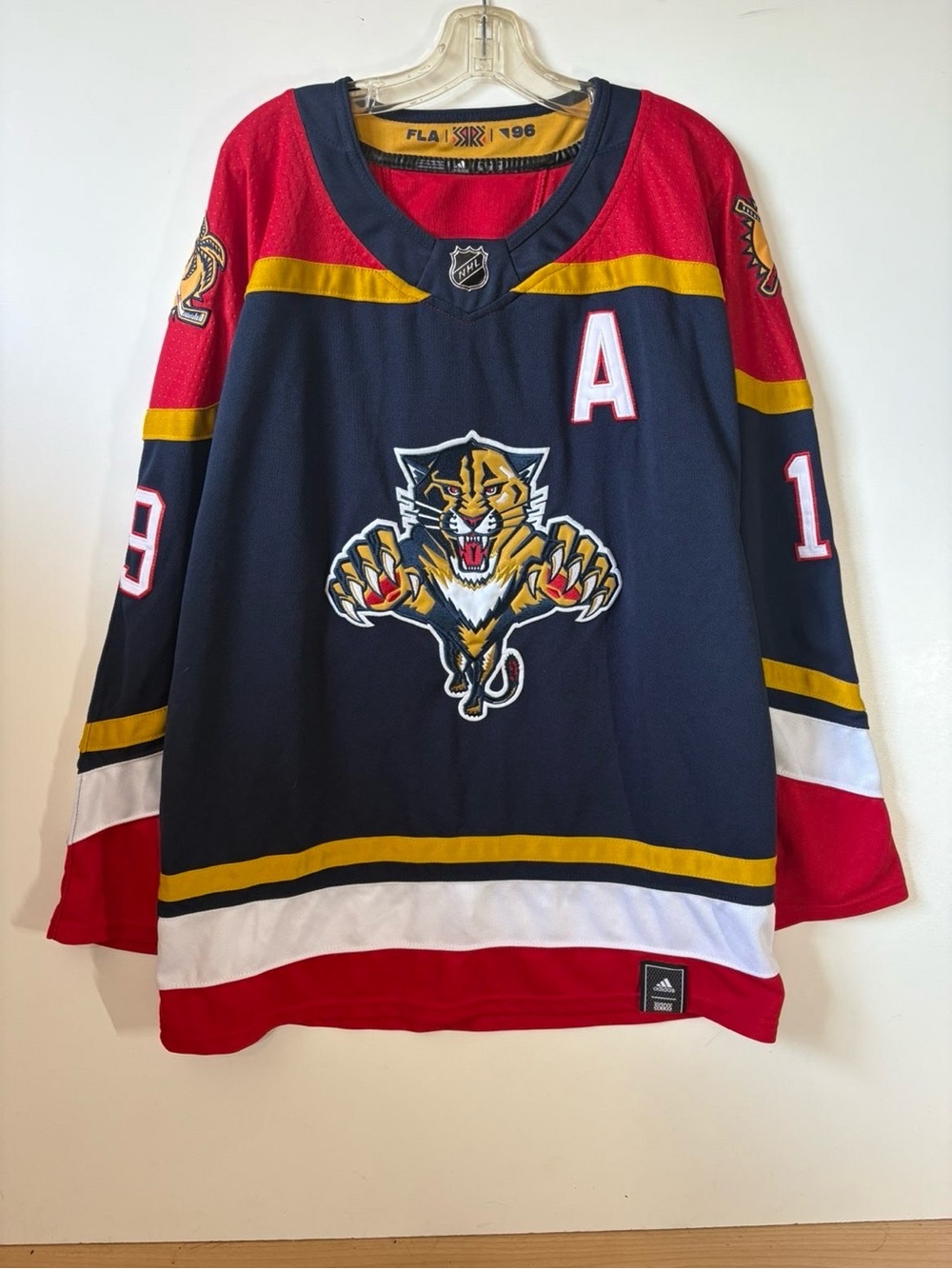 Adidas Matthew Tkachuk #19 Authentic Embroidered Florida Panthers Jersey XXL